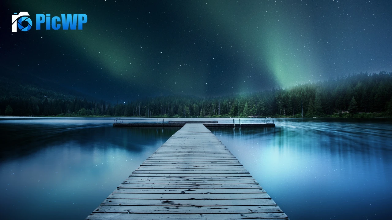 Wooden pier Jetty 4K PC Wallpaper