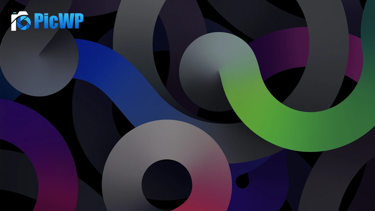 iPadOS 14 Dark Mode 4K PC Wallpaper