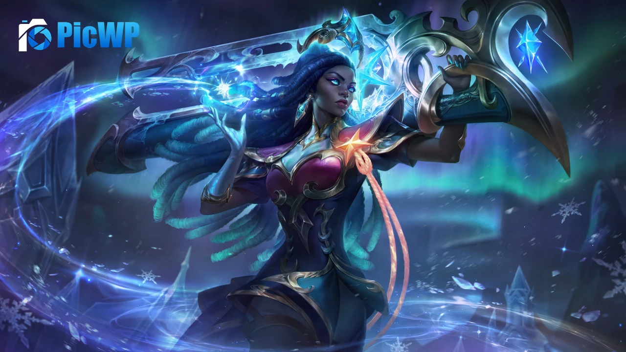 Winterblessed Senna League of Legends 4K PC Wallpaper