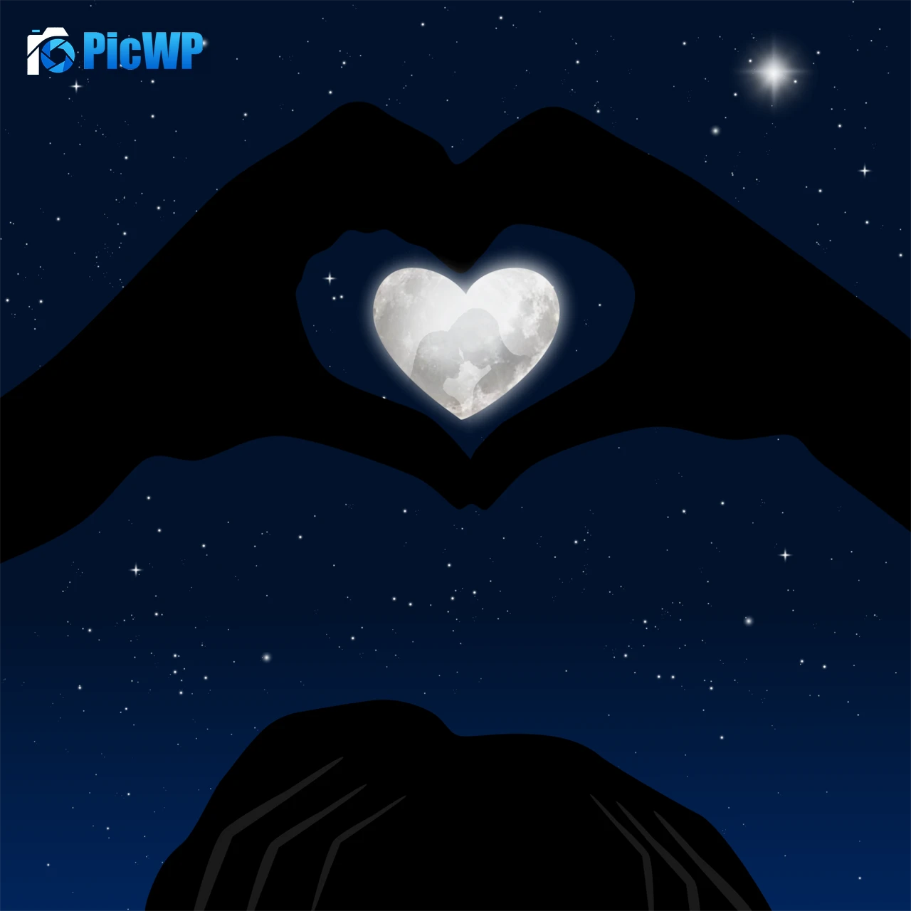 Heart Stars 4K Fold Wallpaper