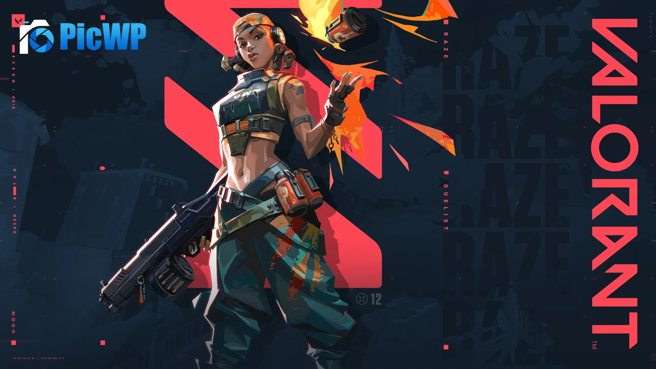 Raze Valorant 4K PC Wallpaper