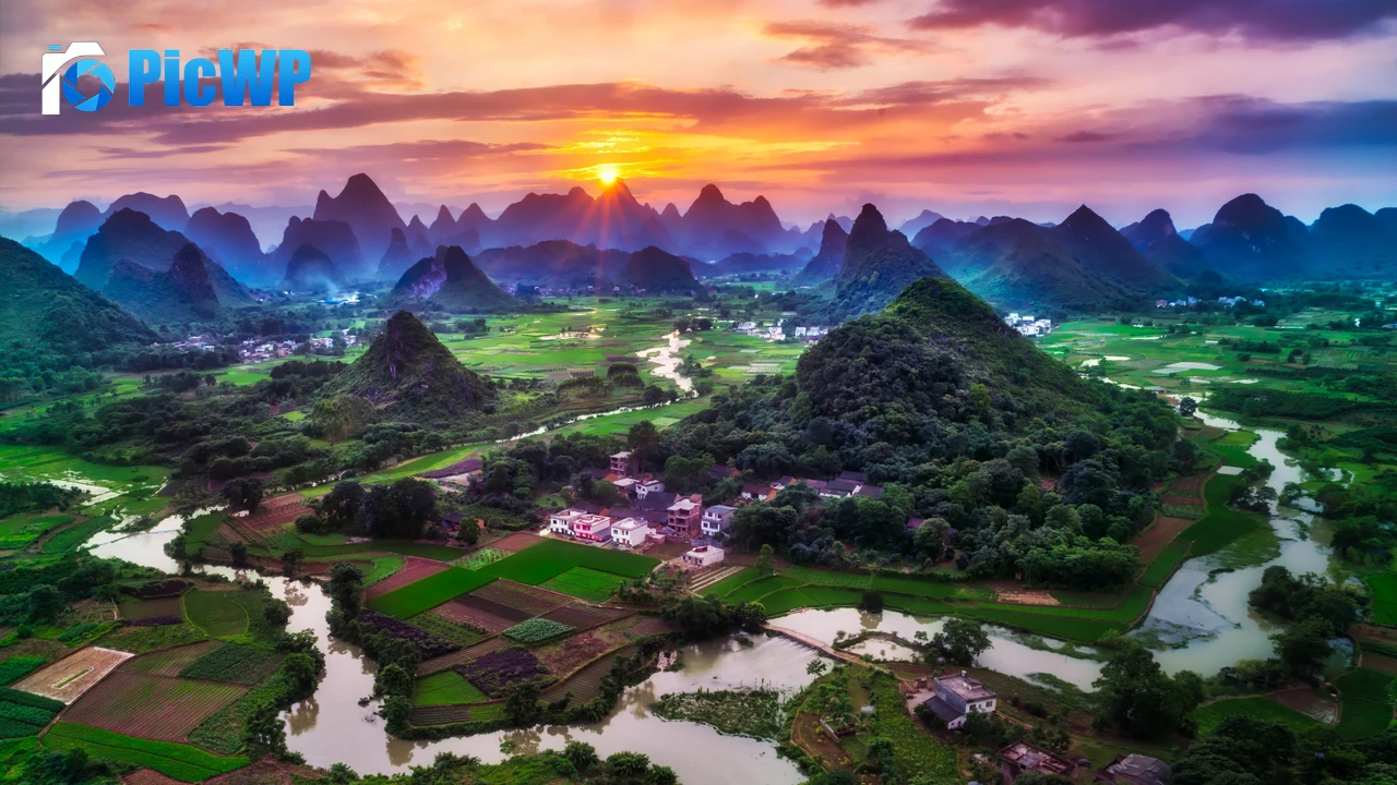 Guilin City China 4K PC Wallpaper