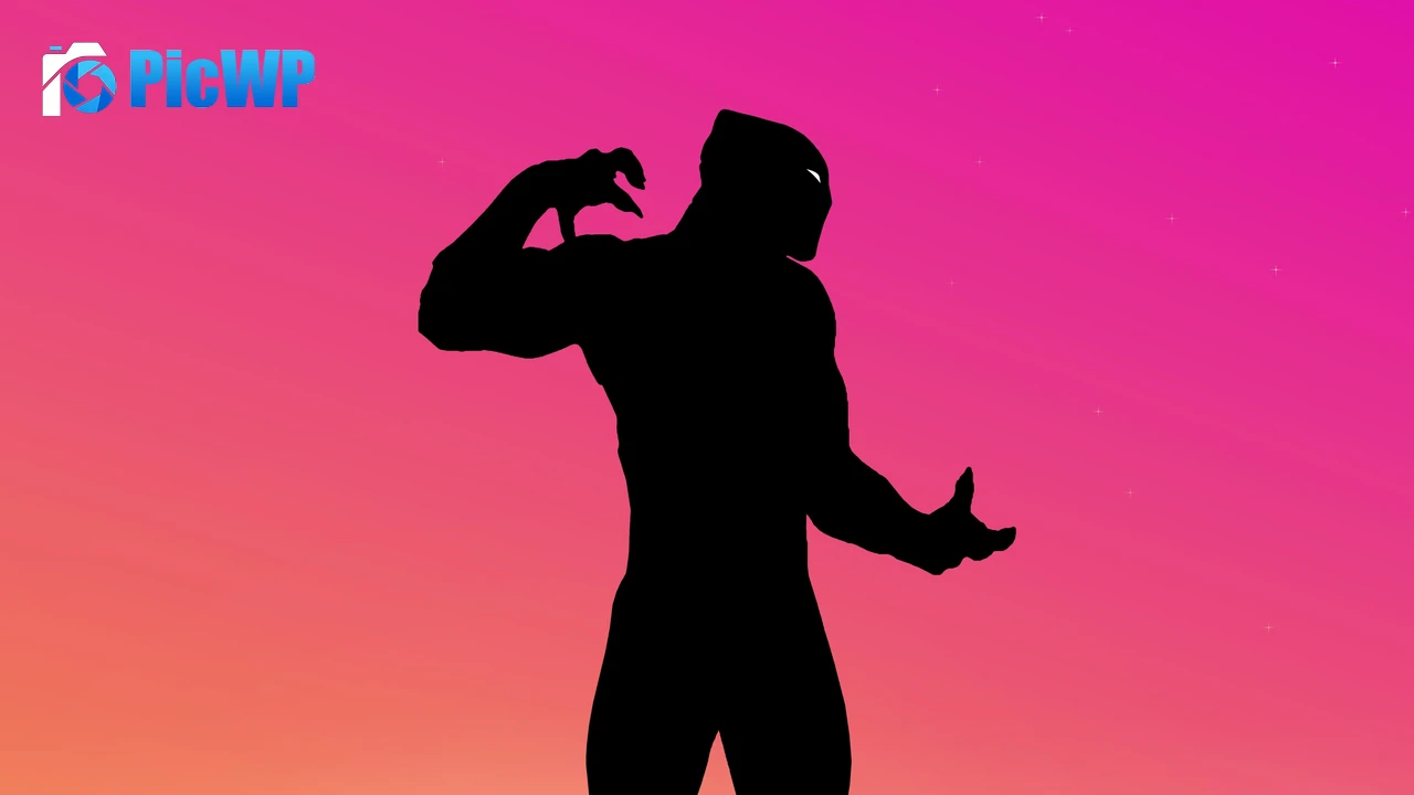Black Panther Silhouette 4K PC Wallpaper