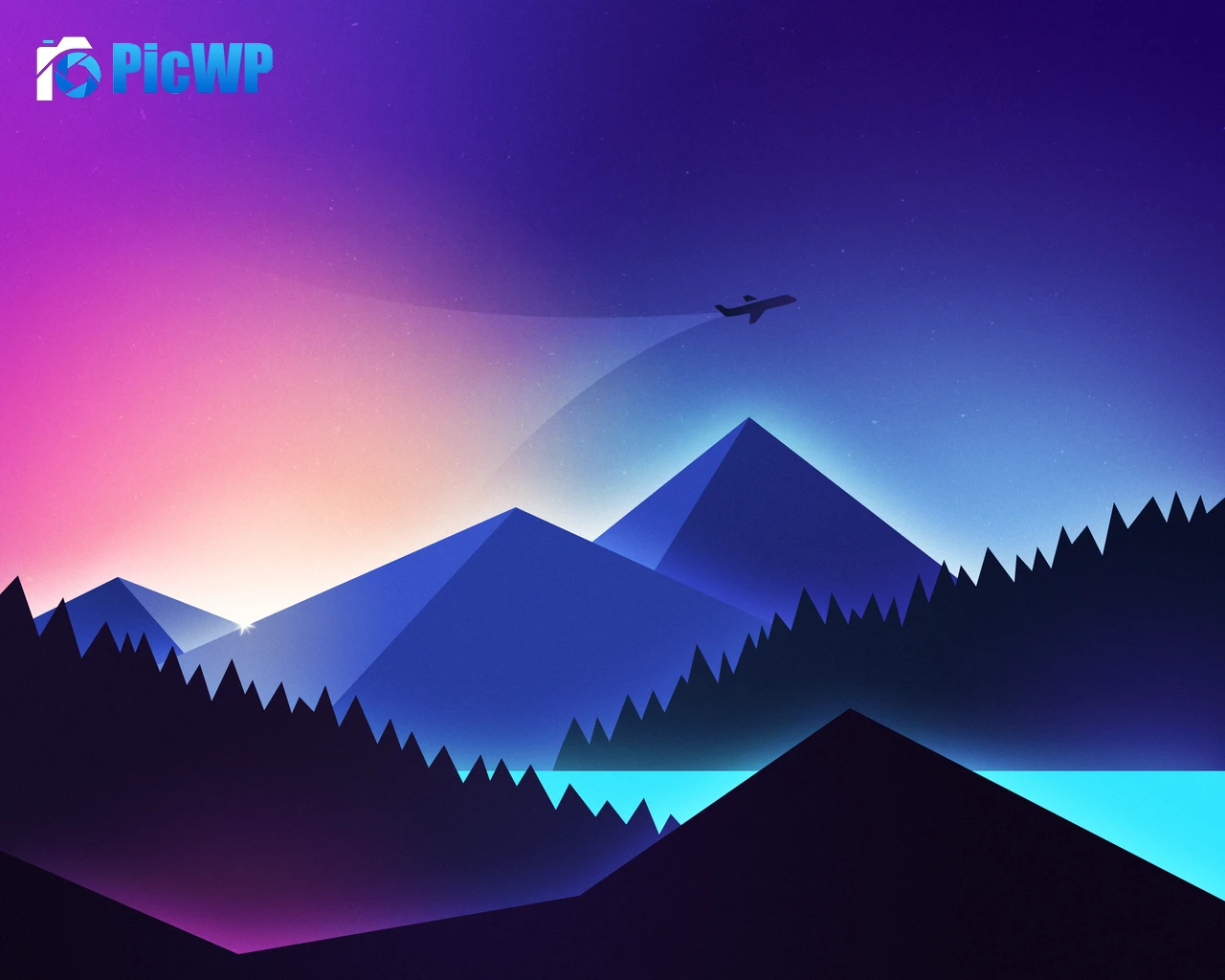 Mountains Illustration 4K PC Wallpaper