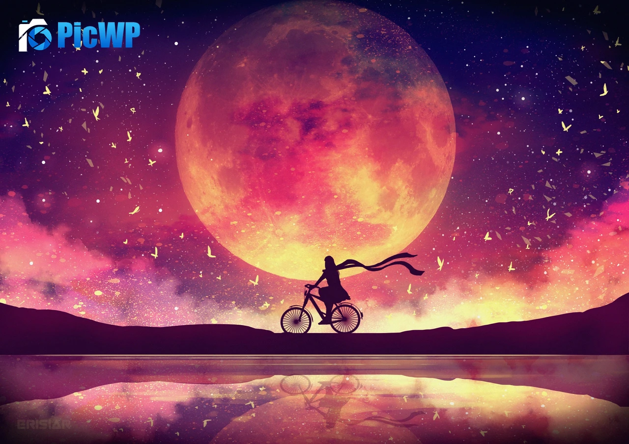Moon Girl 4K PC Wallpaper