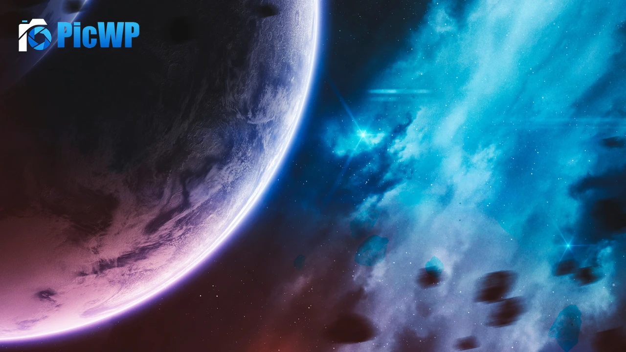 Purple Planet Cosmos 4K PC Wallpaper