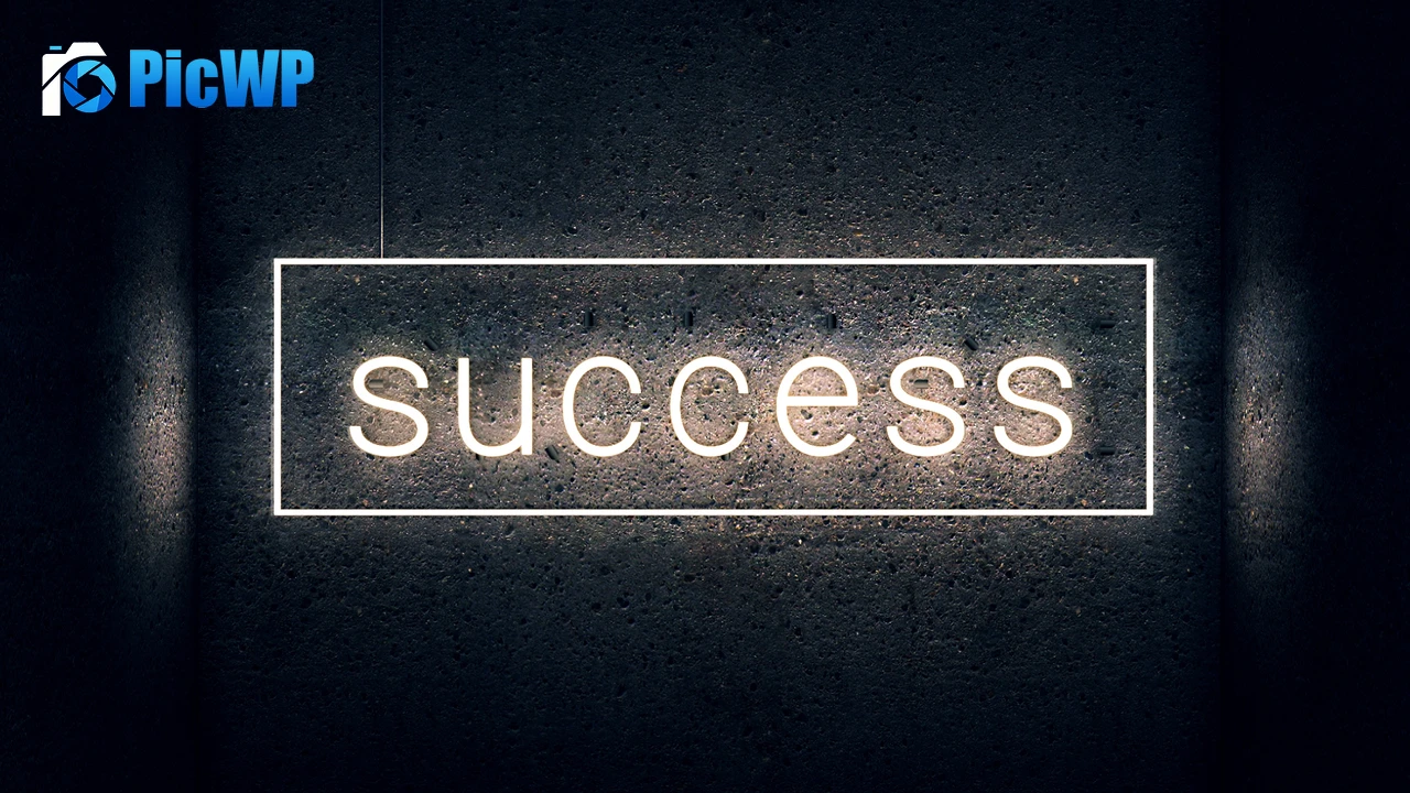 Success Neon light 4K PC Wallpaper