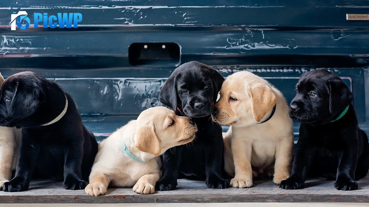 Puppies Labrador Retriever 4K PC Wallpaper