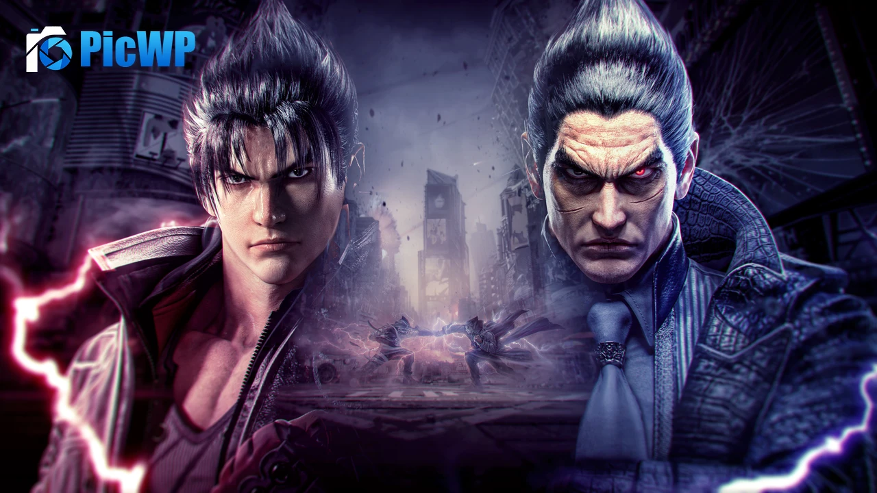 Jin Kazama Kazuya Mishima 4K PC Wallpaper