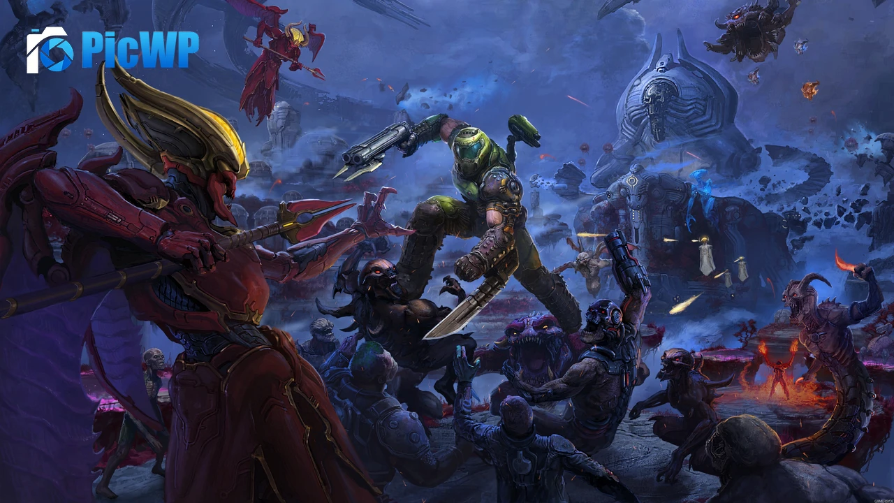 Doom Eternal: The Ancient Gods Doom Slayer 4K PC Wallpaper