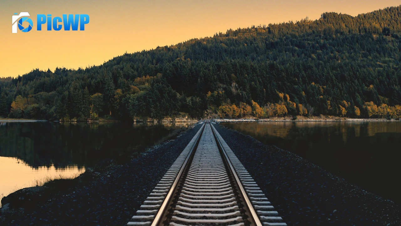 Railroad Rail track 4K PC Wallpaper