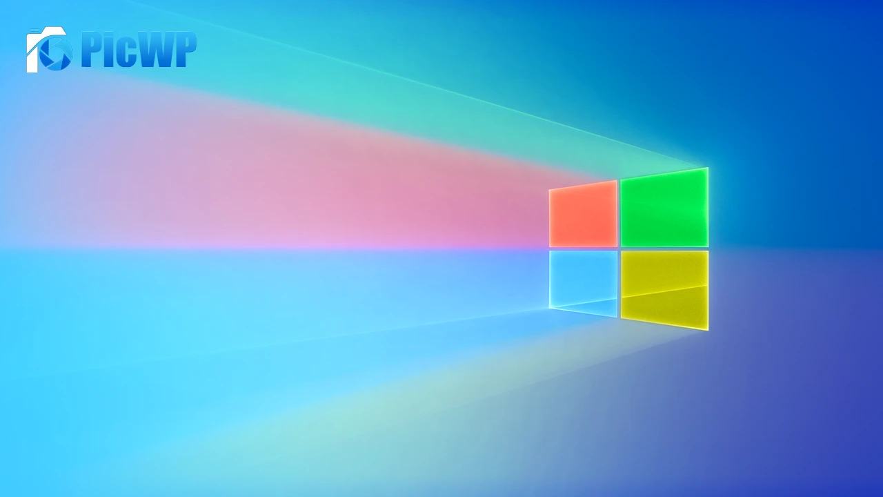 Windows 10 Glossy Logo 4K PC Wallpaper