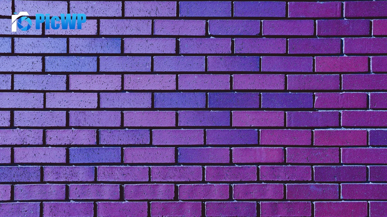 Brick wall Purple 4K PC Wallpaper