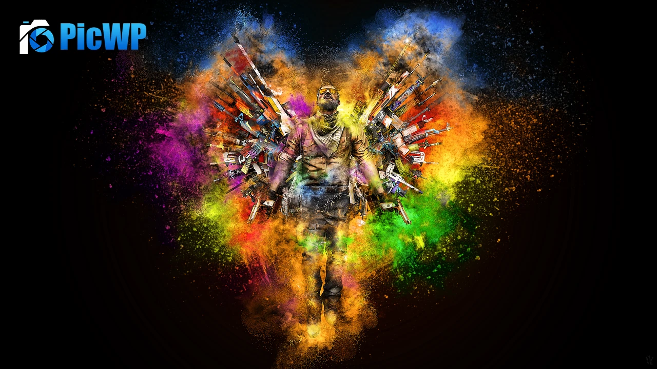CS GO Splash 4K PC Wallpaper