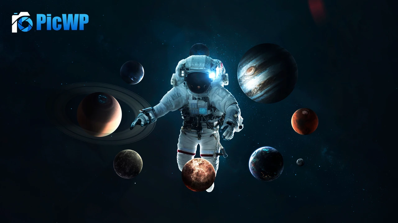 Astronaut Planetary System 4K PC Wallpaper
