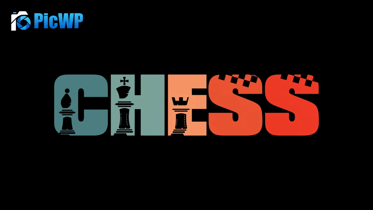 Chess Black background 4K PC Wallpaper