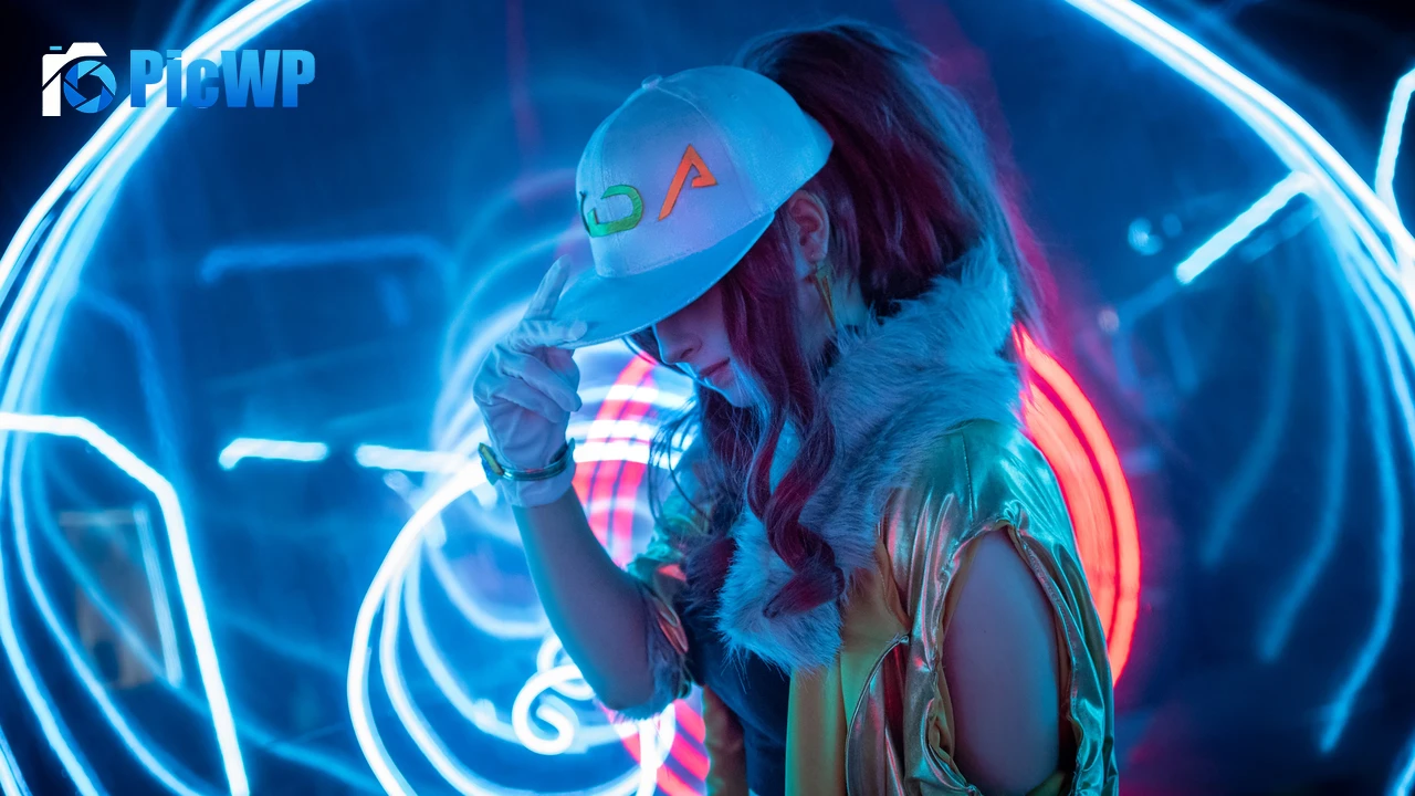 KDA Akali Cosplay 4K PC Wallpaper