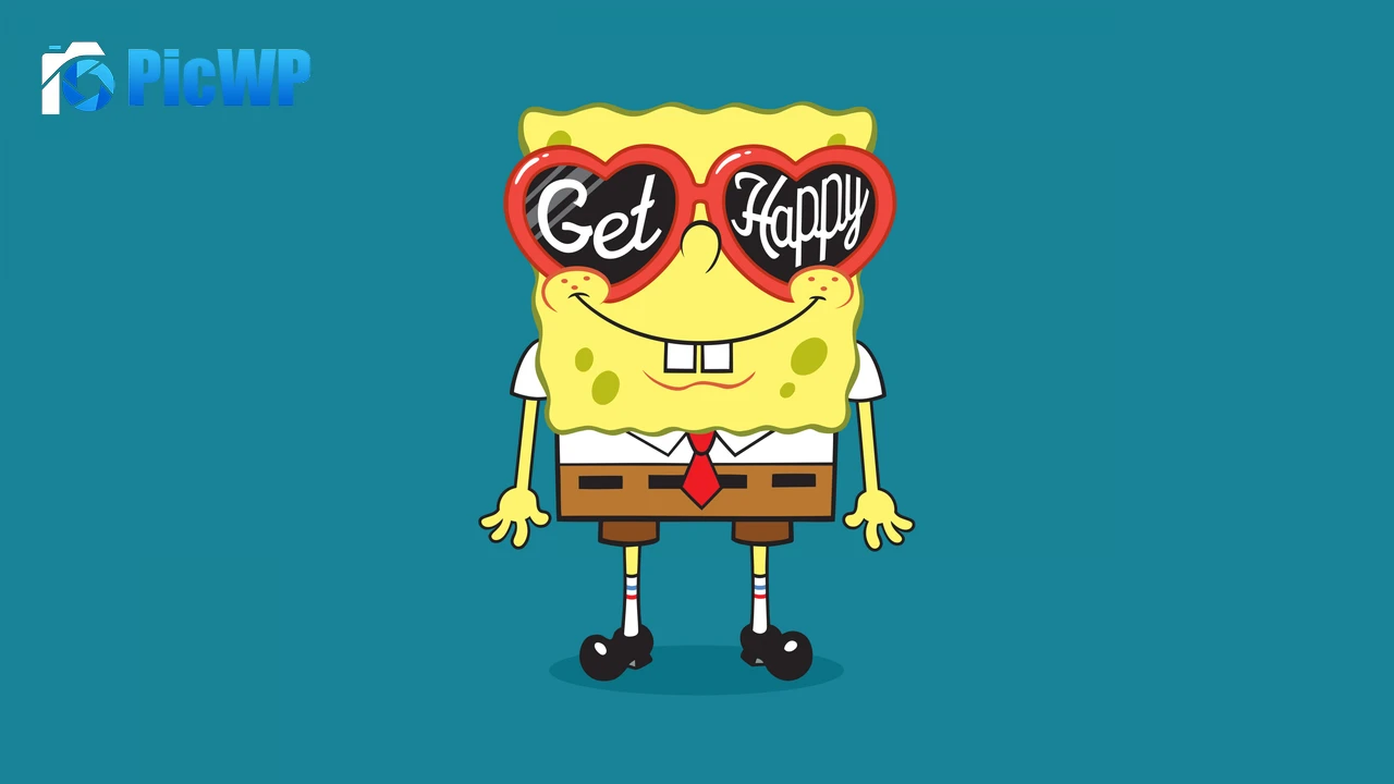 SpongeBob Get Happy 4K PC Wallpaper