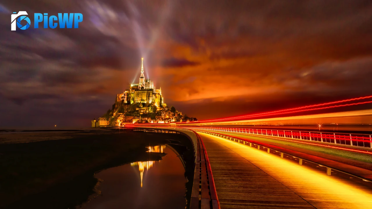 Mont Saint-Michel France 4K PC Wallpaper