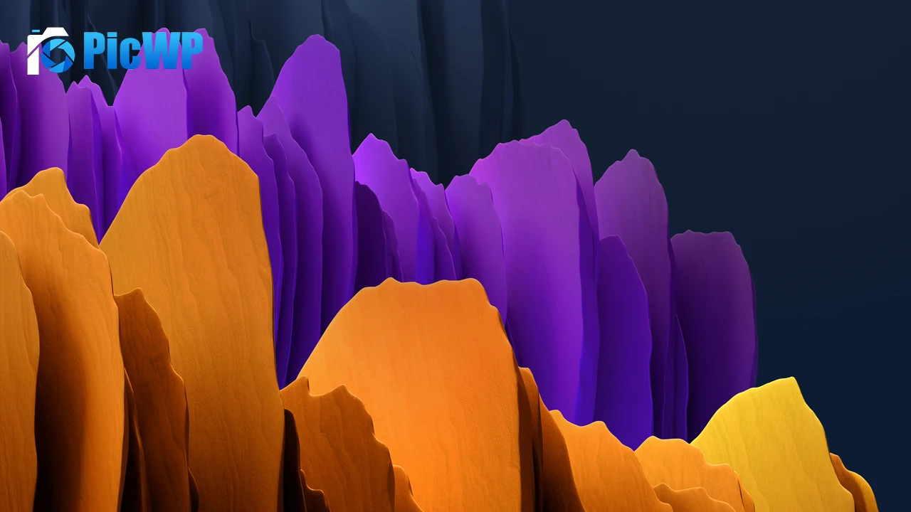 Samsung Galaxy Tab S7 Orange 4K PC Wallpaper