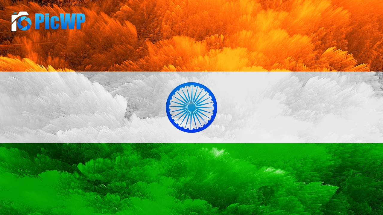 Indian Flag Tricolour Flag 4K PC Wallpaper