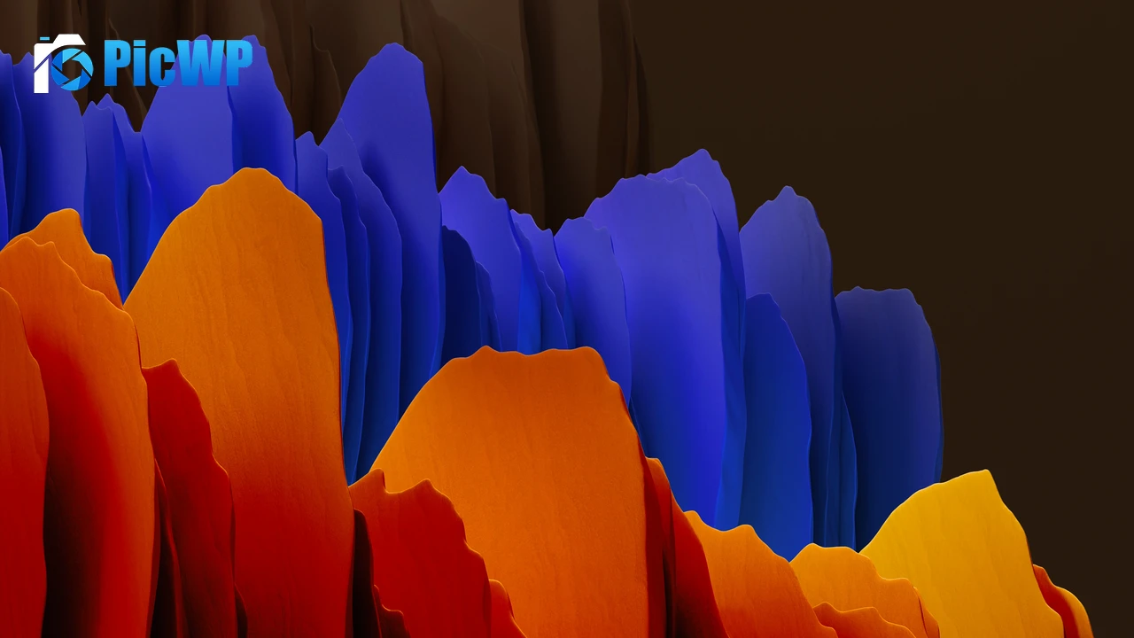 Samsung Galaxy Tab S7 Brown abstract 4K PC Wallpaper