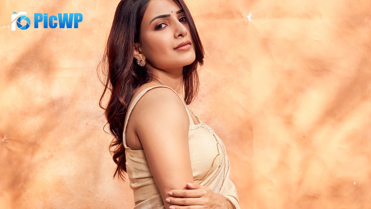 Samantha Saree 4K PC Wallpaper