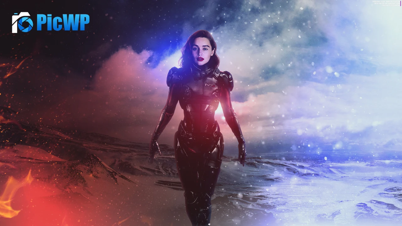 Emilia Clarke Mass Effect: Andromeda 4K PC Wallpaper