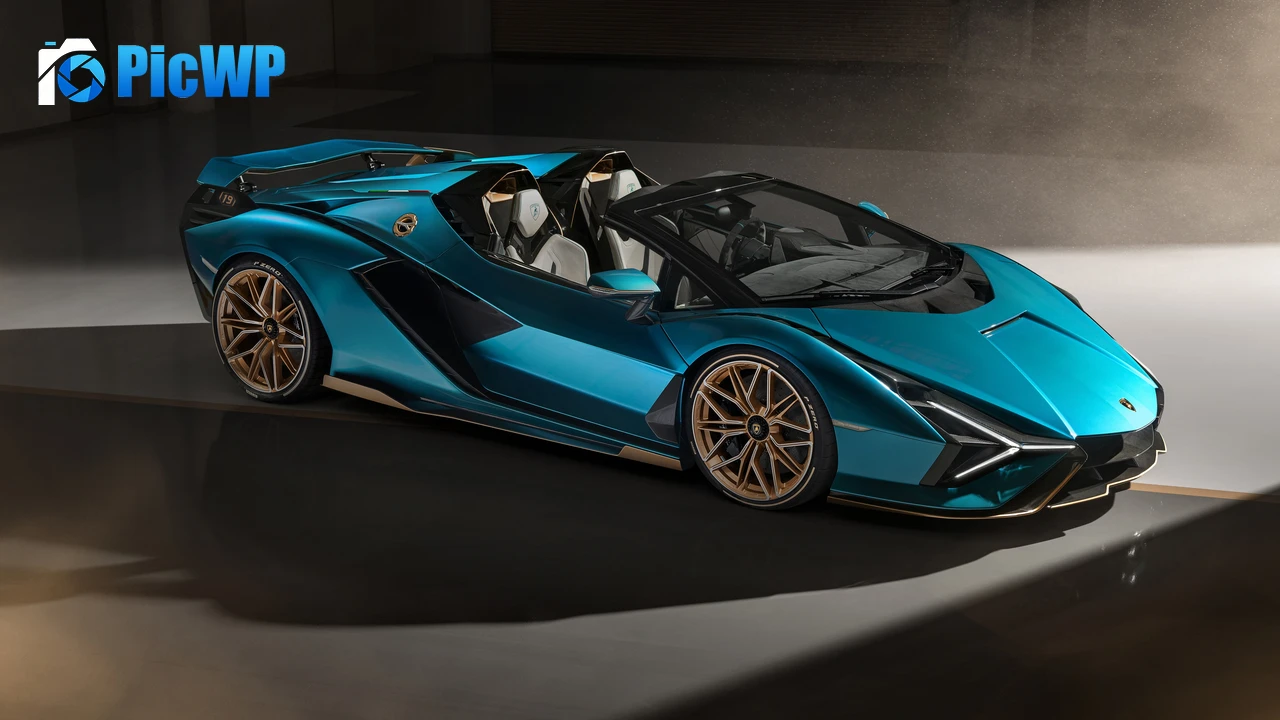 Lamborghini Sián Roadster 2020 4K PC Wallpaper