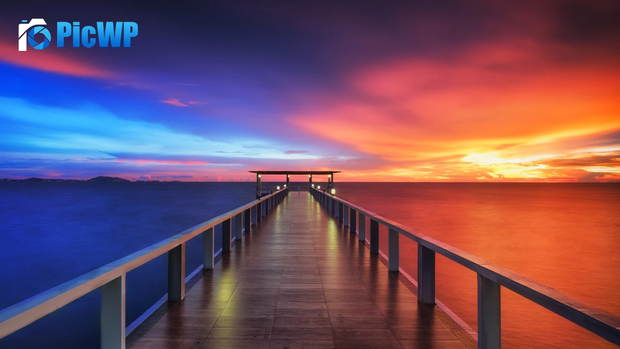 Wooden pier Bridge 4K PC Wallpaper