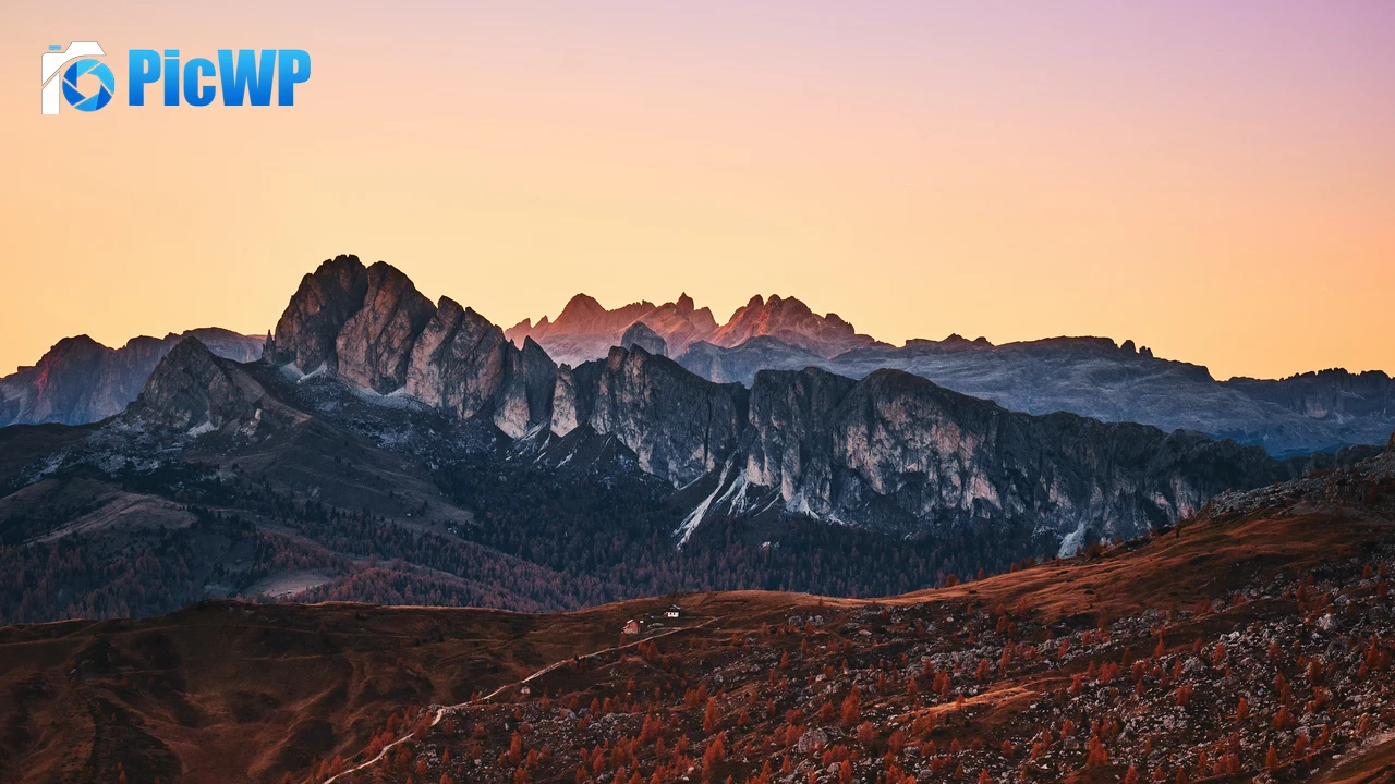Giau Pass Mountain range 4K PC Wallpaper