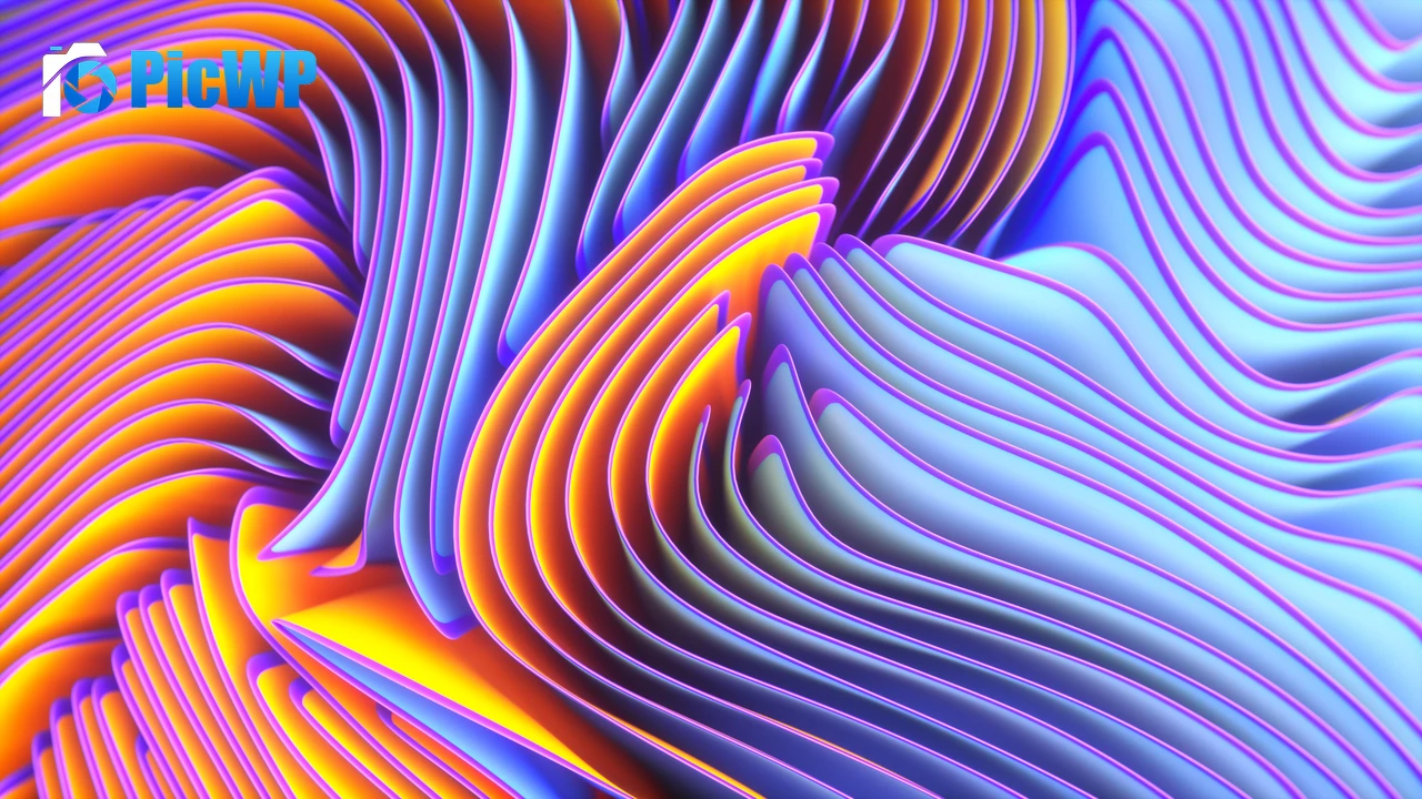 Colorful Twirls 4K PC Wallpaper