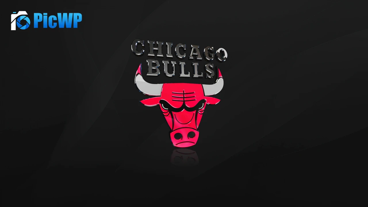 Chicago Bulls Dark background 4K PC Wallpaper