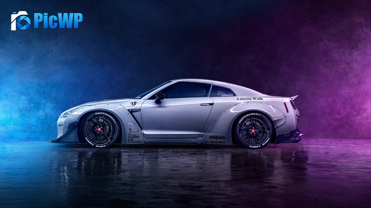 Nissan GT-R R35 Neon 4K PC Wallpaper