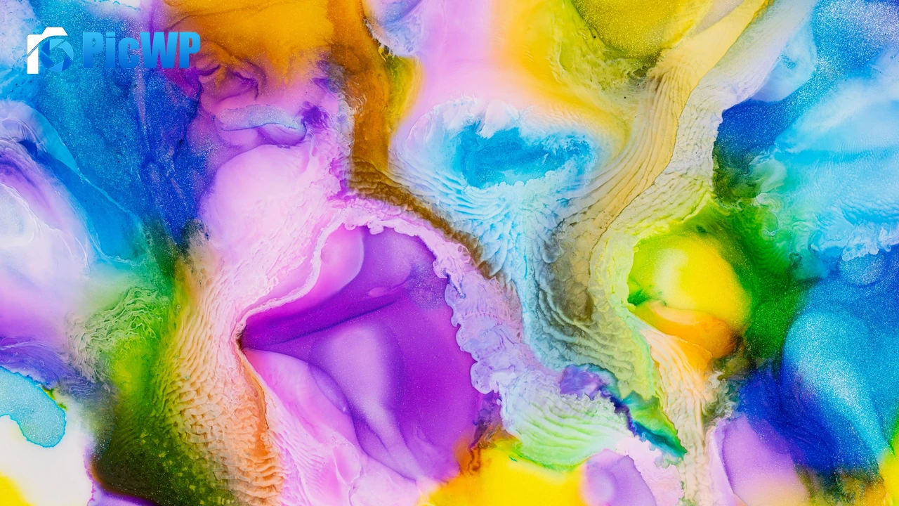 Liquid art Pearl ink 4K PC Wallpaper