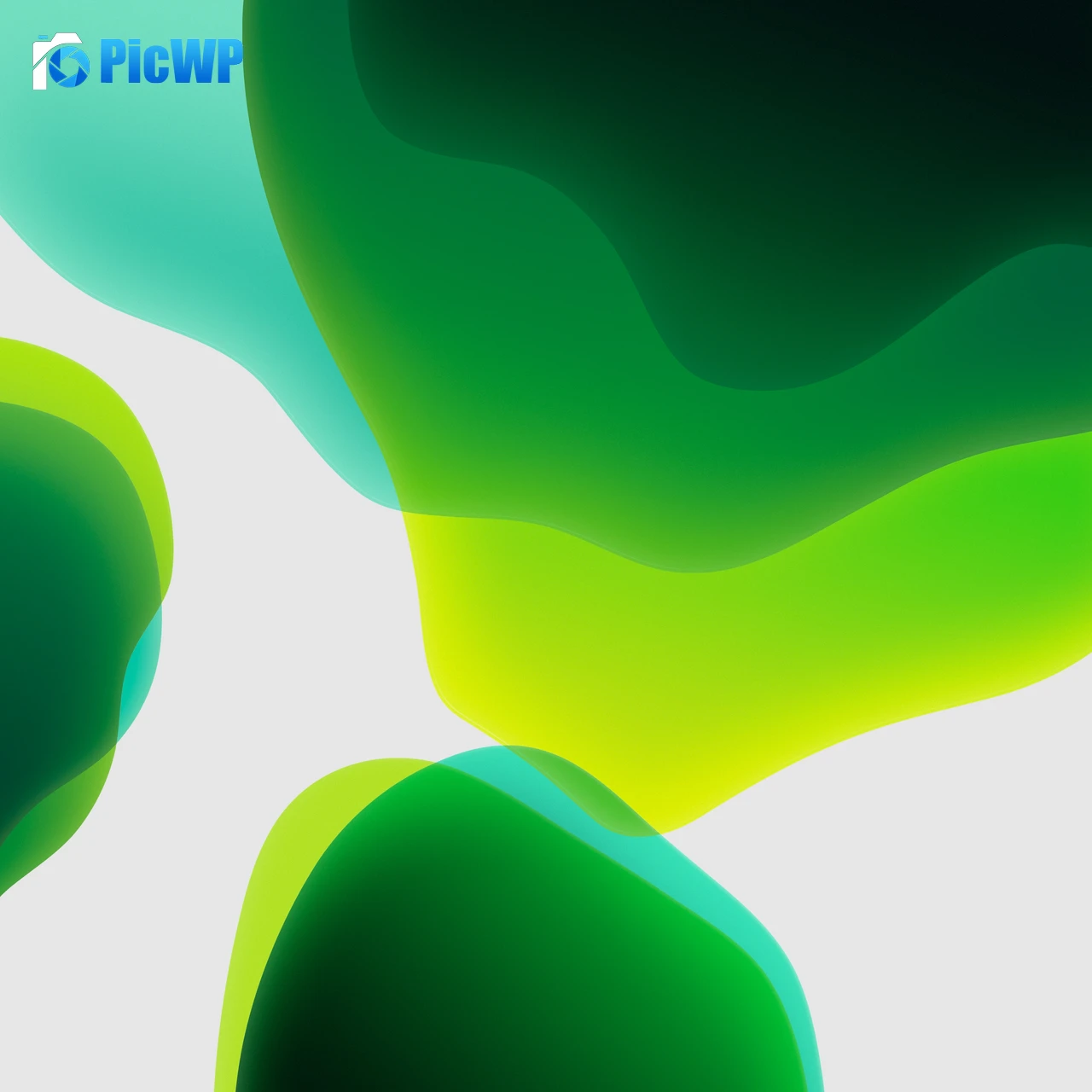iPadOS Green 4K Fold Wallpaper
