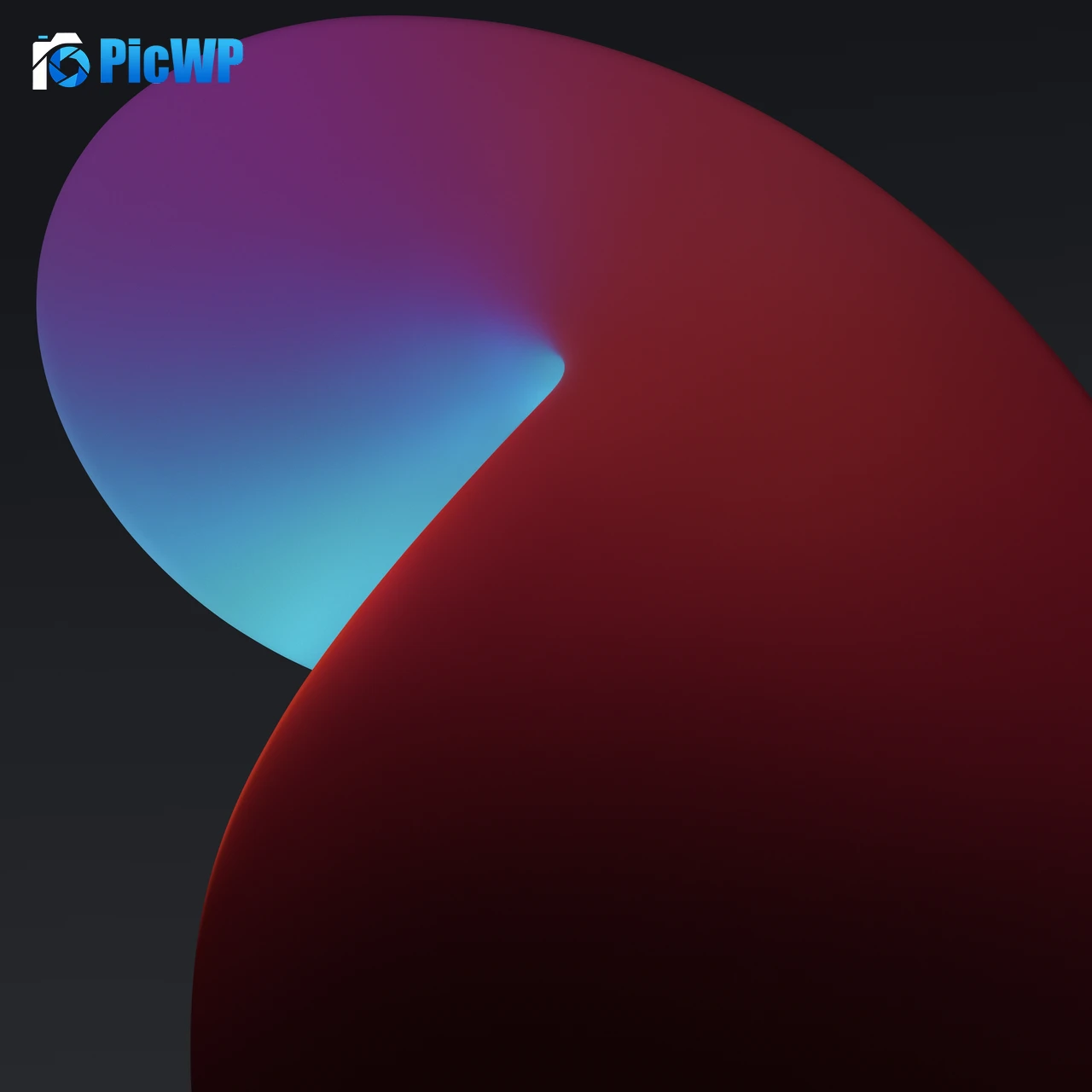 iPadOS Red 4K Fold Wallpaper