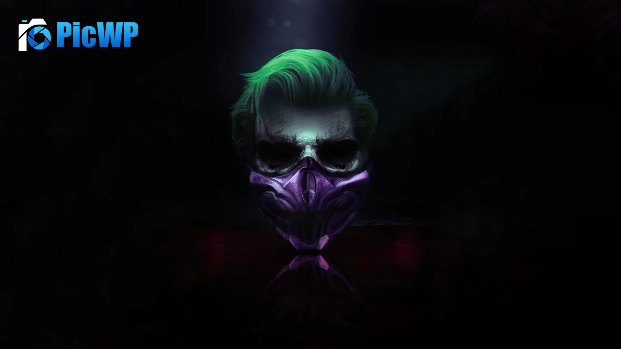 Joker Mask 4K PC Wallpaper