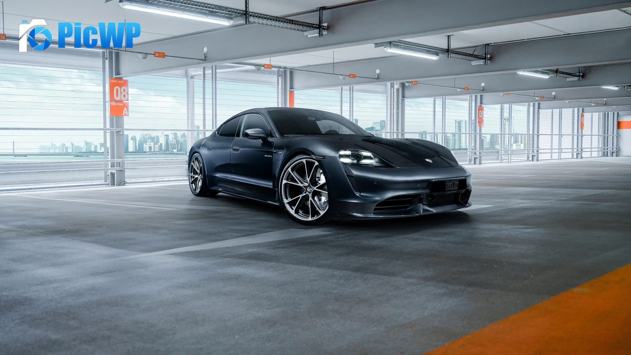 Porsche Taycan Turbo TechArt 4K PC Wallpaper