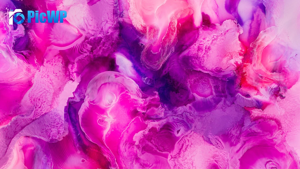 Pink Liquid art 4K PC Wallpaper