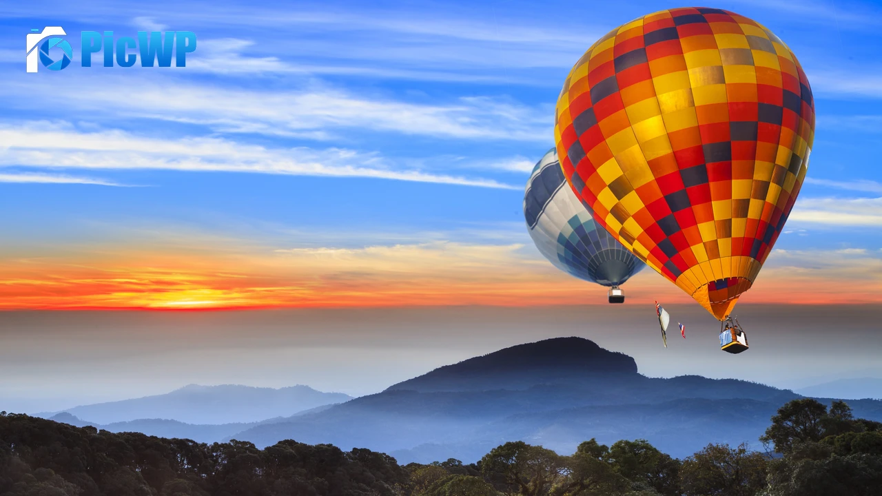 Hot air balloons Landscape 4K PC Wallpaper