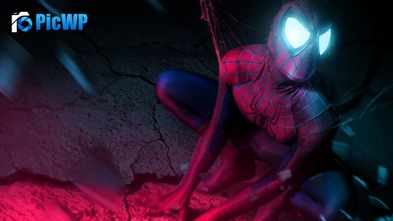 Iron Spider Neon 4K PC Wallpaper
