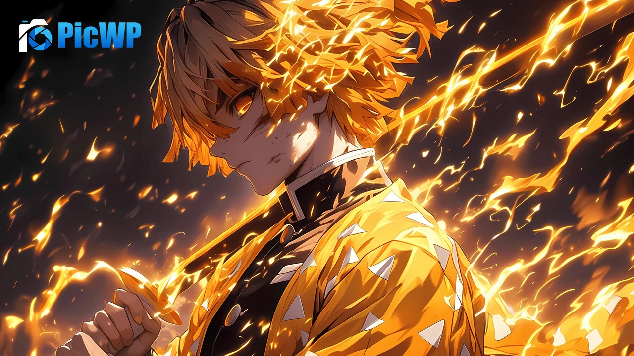 Zenitsu Agatsuma 4K PC Wallpaper