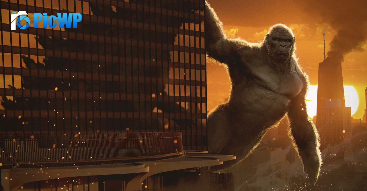 Godzilla vs Kong King Kong 4K PC Wallpaper