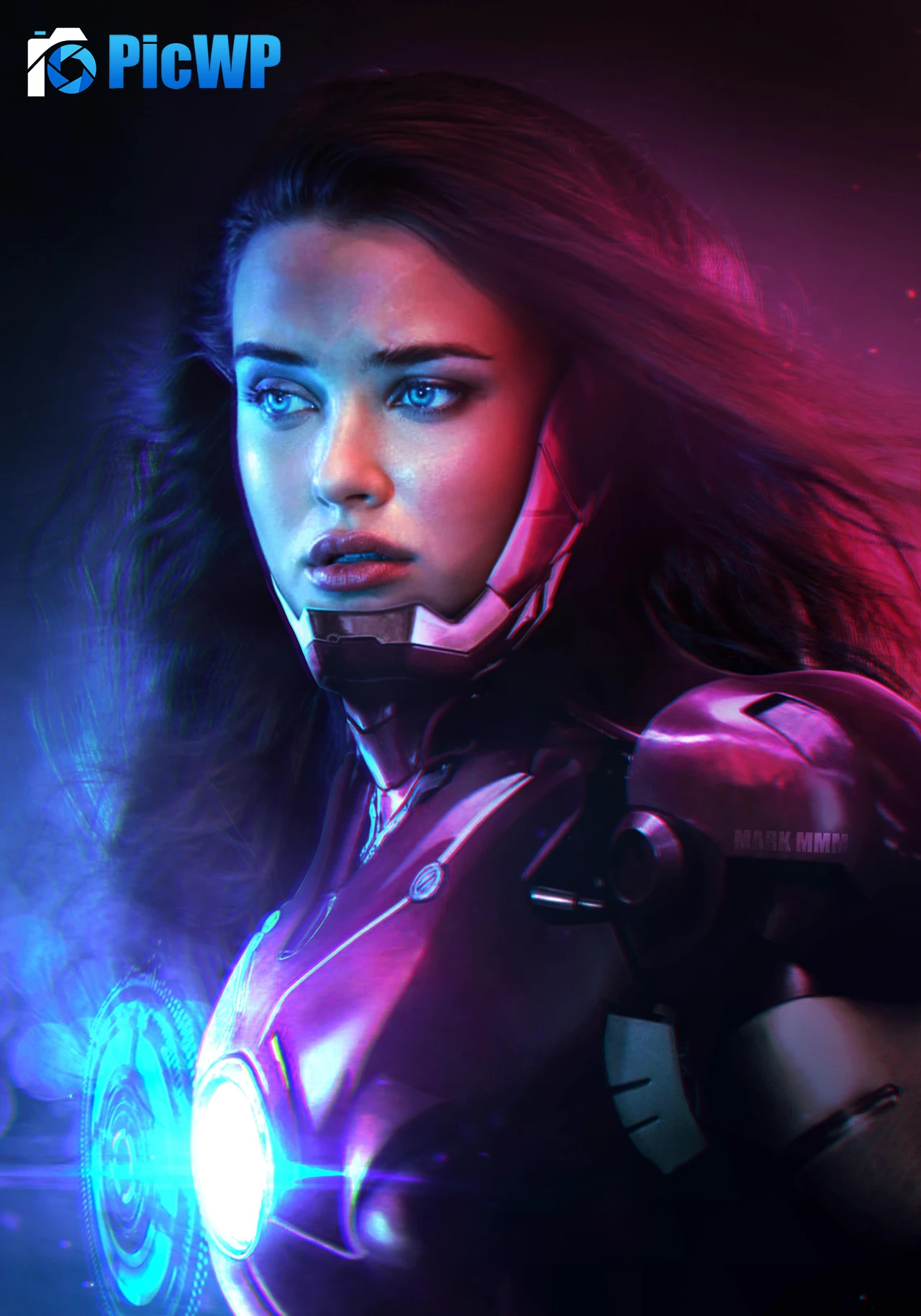Katherine Langford Iron Woman 5K Mobile Wallpaper