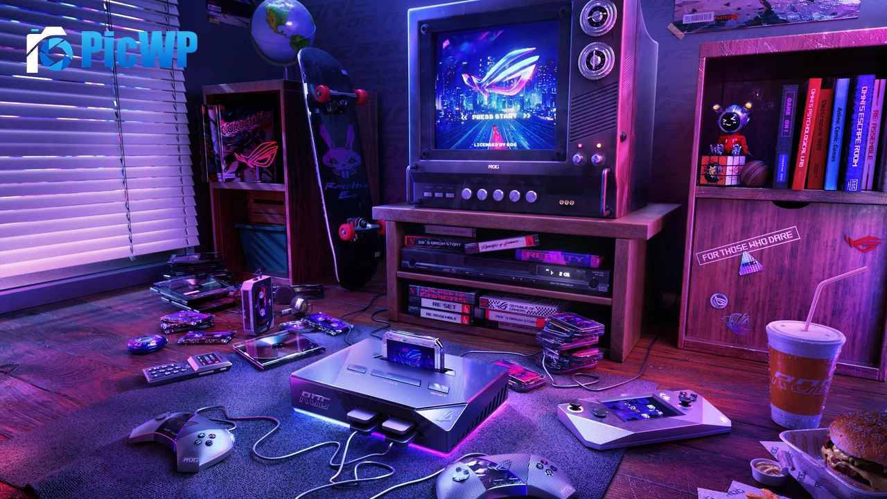 ASUS ROG Gaming room 4K PC Wallpaper