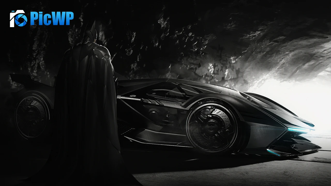 Batman Batmobile 4K PC Wallpaper