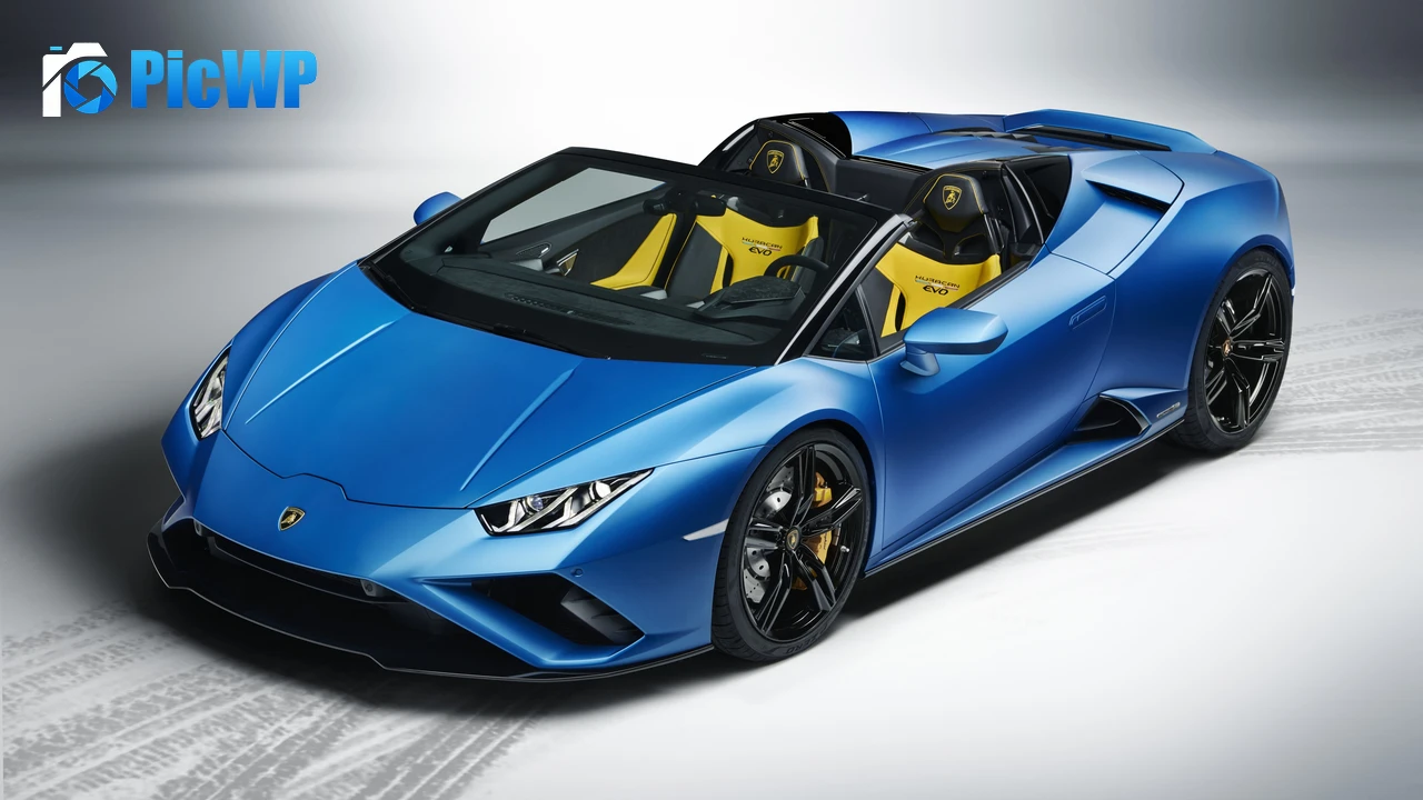 Lamborghini Huracan EVO RWD Spyder 2020 4K PC Wallpaper