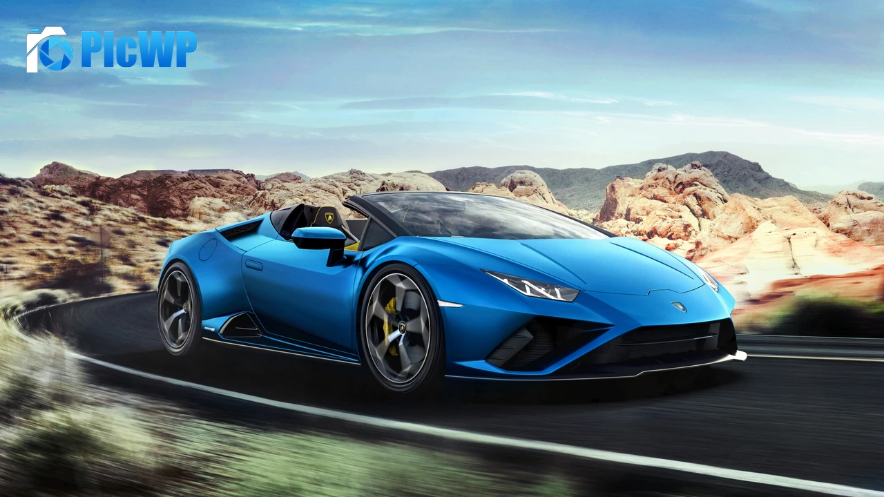 Lamborghini Huracan EVO RWD Spyder 4K PC Wallpaper