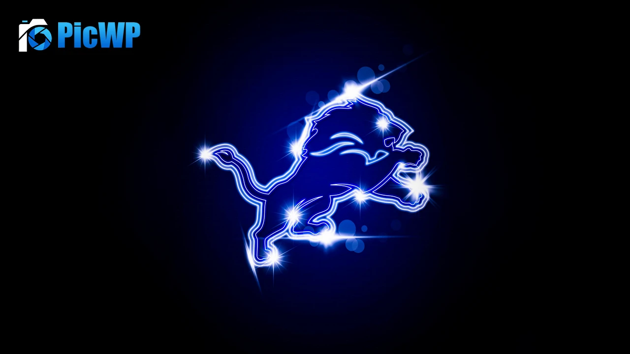 Detroit Lions Logo 4K PC Wallpaper